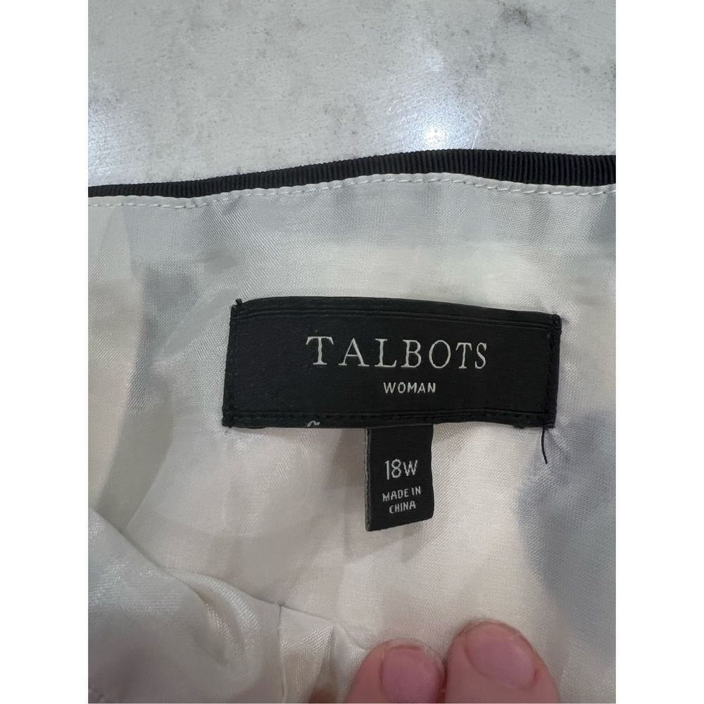 Talbots 18W polkadot skirt business casual professional work office - Picture 2 of 3